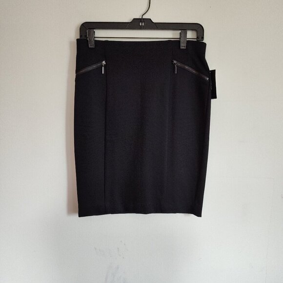 Ladies Petite SZ 6P Alfani Black Pencil Skirt - Picture 1 of 3